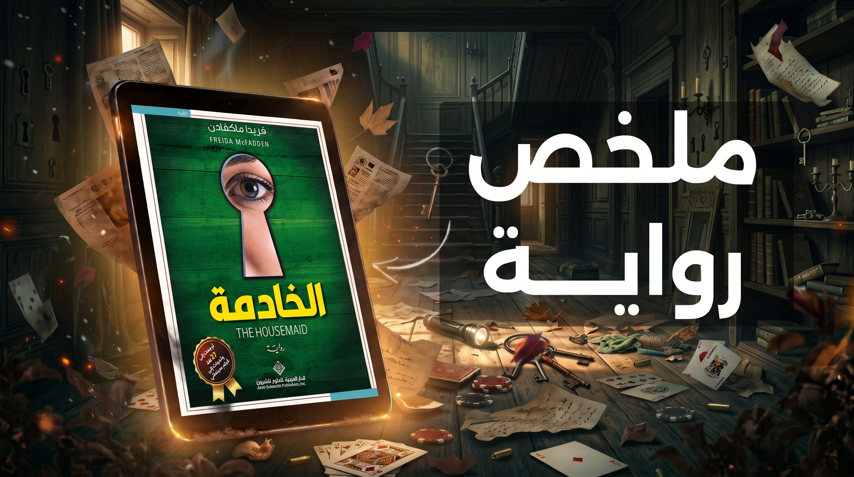 ملخص رواية الخادمة: إثارة نفسية تقلب أدوار الضحية والجاني