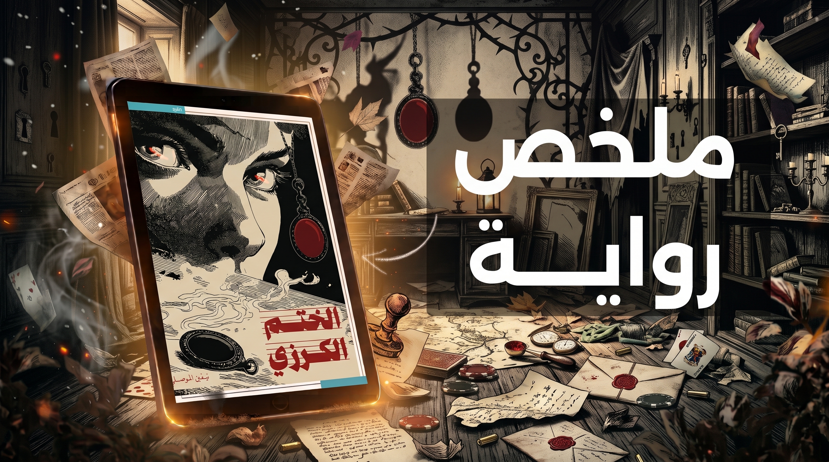 ملخص رواية الختم الكرزي: حين تواجه العقلانية مملكة الكوابيس