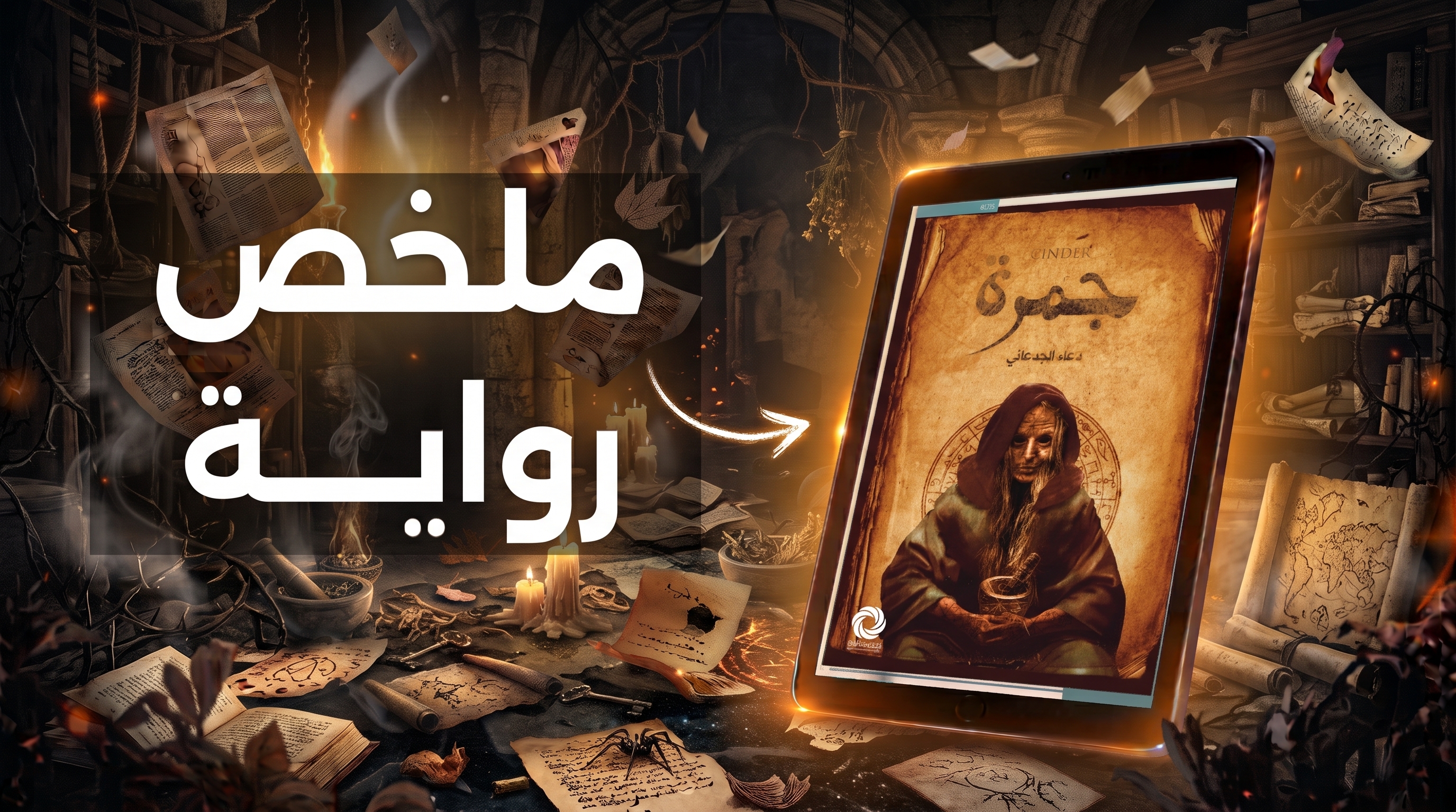 ملخص رواية جمرة: رعب غرائبي بين السحر والقرين والحقيقة الملتبسة