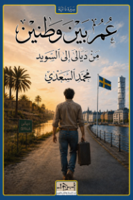 غلاف كتاب عمر بين وطنين: من ديالى إلى السويد للكاتب محمد السعدي من إصدار دار مؤسسة أبجد للترجمة والنشر والتوزيع